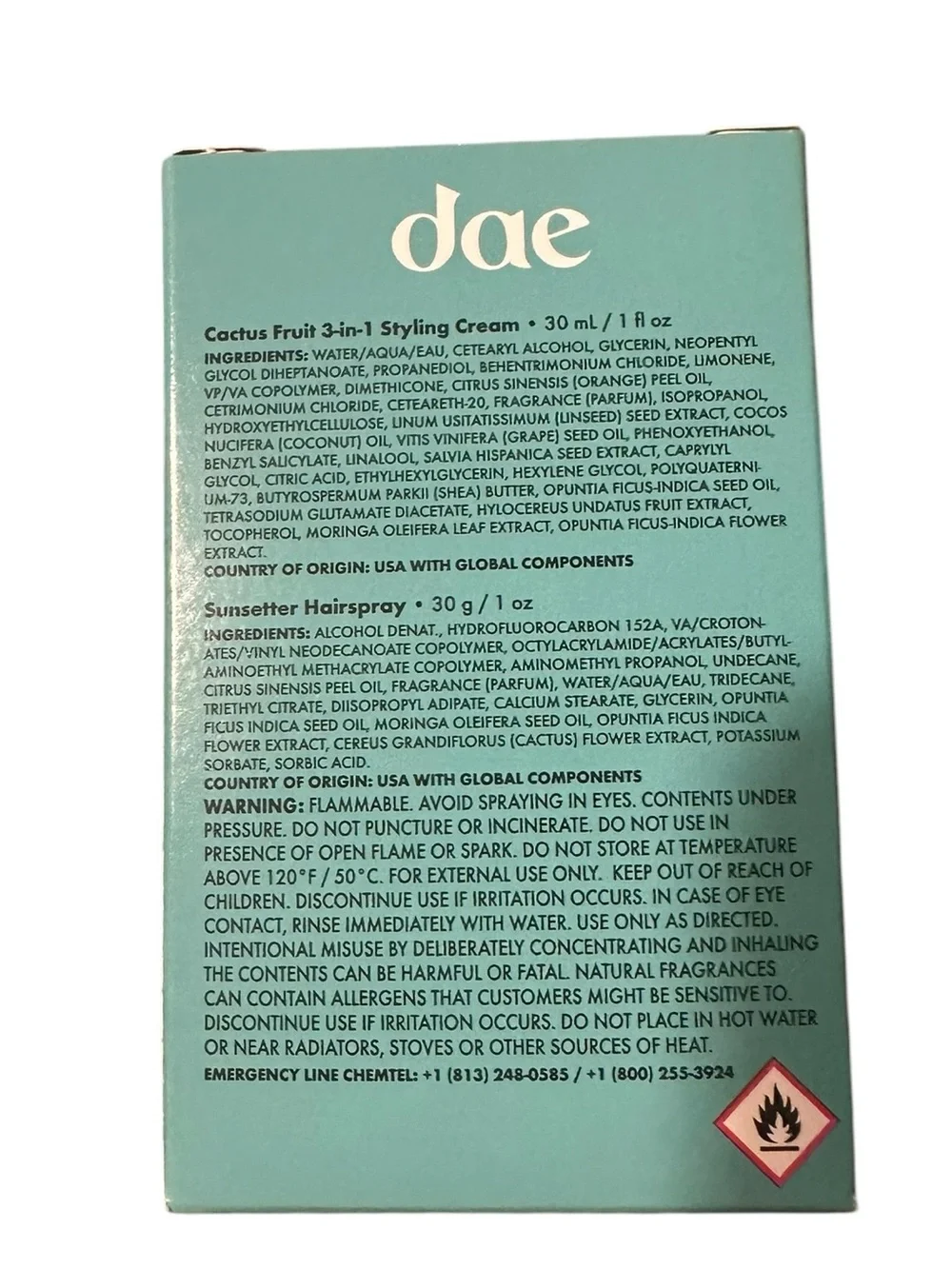 Dae Pink Cactus Fruit 2-Piece Hair Styling Set